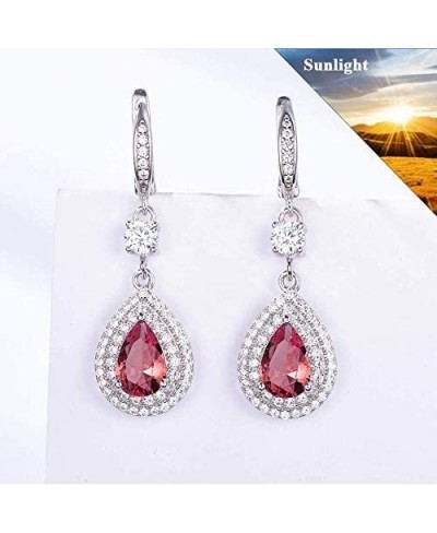 Diaspore Gemstone Clip Earrings for Women Solid 925 Sterling Silver Zultanite Color Change Stone Fashion $34.28 Clip-Ons