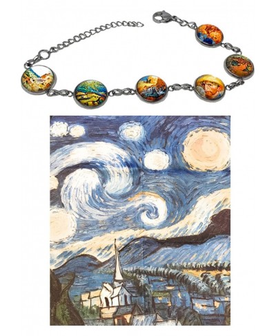 Van Gogh Art Link Bracelet (Wheat Fields) And Jewelry Polishing Cloth $26.65 Link