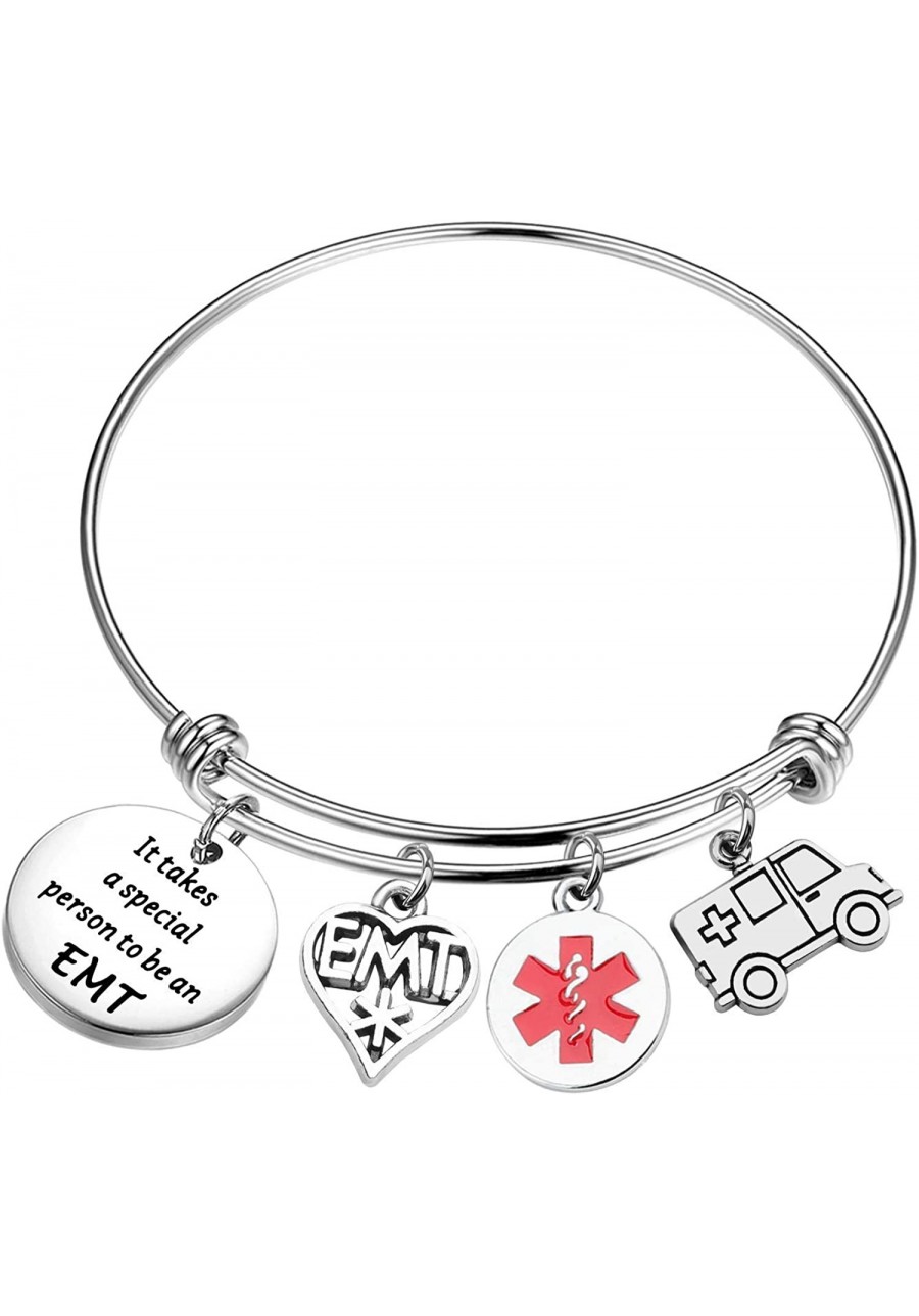 Paramedic Gifts Graduation Gift Emergency Medical Technician Bracelet $8.05 Pendants & Coins