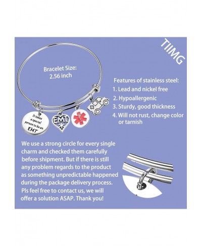 Paramedic Gifts Graduation Gift Emergency Medical Technician Bracelet $8.05 Pendants & Coins