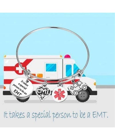 Paramedic Gifts Graduation Gift Emergency Medical Technician Bracelet $8.05 Pendants & Coins