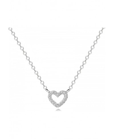 Heart Pendant Necklace for Women Gold Plated Heart Necklace for Girls Love Choker Dainty Necklace $13.45 Chokers