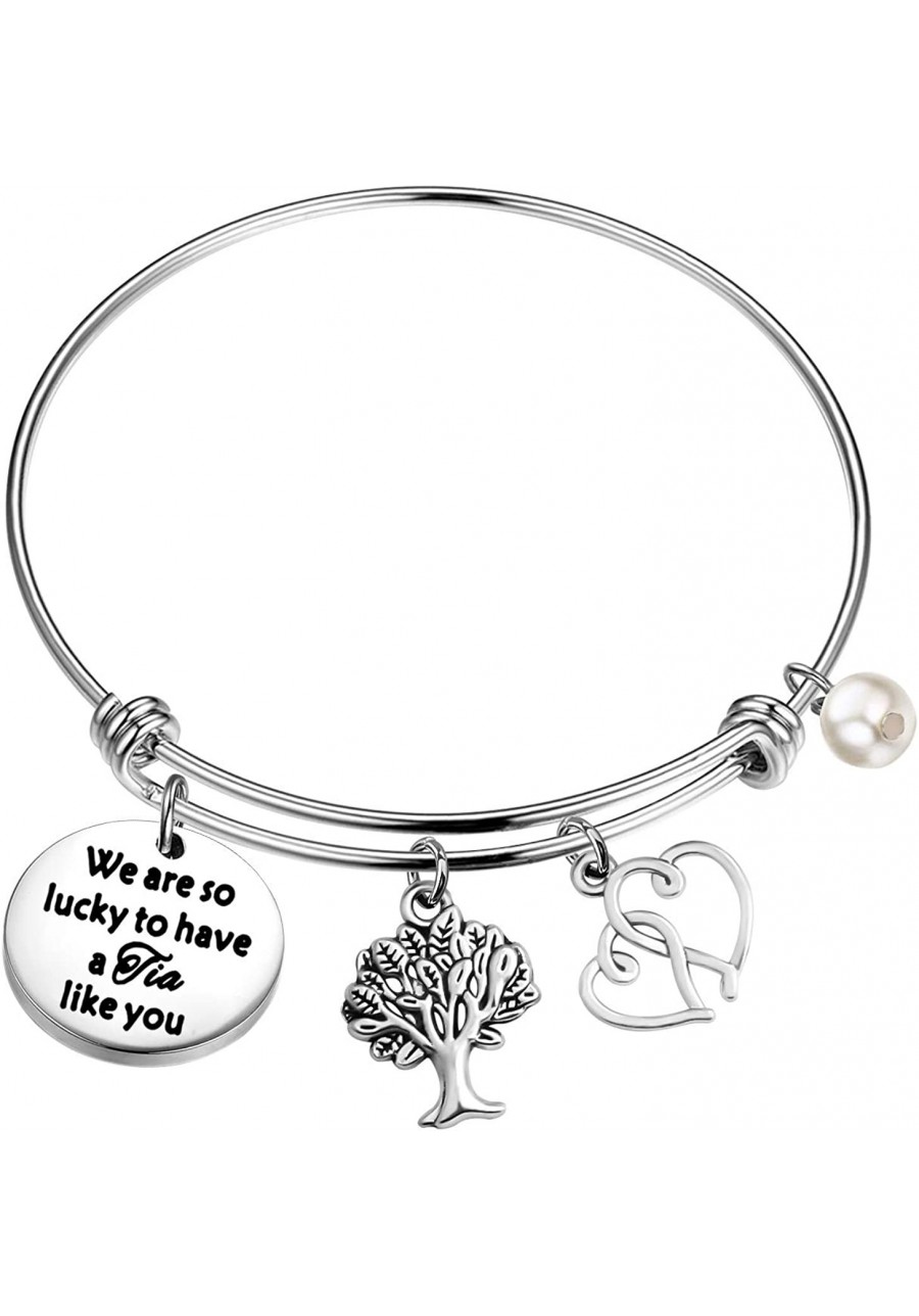 Tia Gift Aunt Gift Auntie Gift New Tia Gift Aunt to Be Gift We are So Lucky to Have A Tia Like You Auntie Bracelet $12.62 Bangle