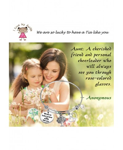 Tia Gift Aunt Gift Auntie Gift New Tia Gift Aunt to Be Gift We are So Lucky to Have A Tia Like You Auntie Bracelet $12.62 Bangle