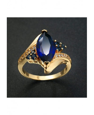 Gold Plated Wedding Bands for Women Band Ring Geometry Inlaid CZ Comfort Fit Wedding Band $6.43 Statement