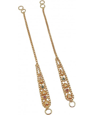 Women's Diva Collection Enamel Work Earrings Extensions/Support/Ear chains $12.54 Cuffs & Wraps