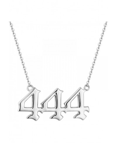 925 Sterling Silver Angel Number Necklace for Women 000 111 222 333 444 555 666 777 888 999 Necklace Numerology Jewelry Gift ...