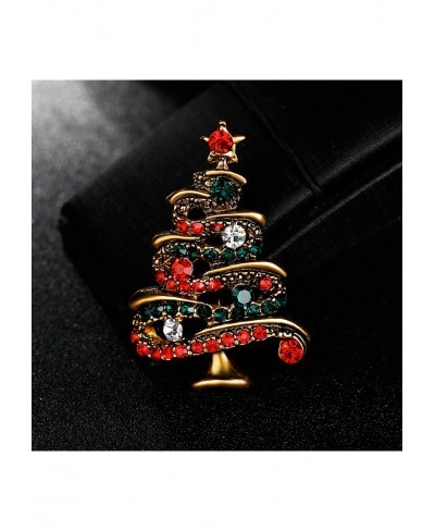 Christmas Pins and Brooches - Multicolor Rhinestone Christmas Tree Brooch Pin Women's Breastpin Jewelry - Crafts Perfect Gift...