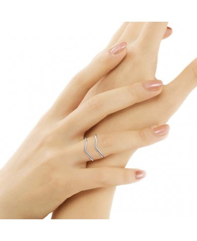 Sterling Silver Chevron Ring Sizes 5-10 $12.16 Bands