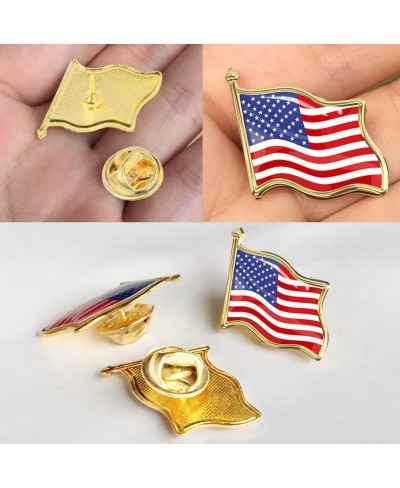 20 PCS American Flag Lapel Pin Waving for 4th of July Decor Gifts Patriotic Gifts USA Flag Pins $9.45 Brooches & Pins