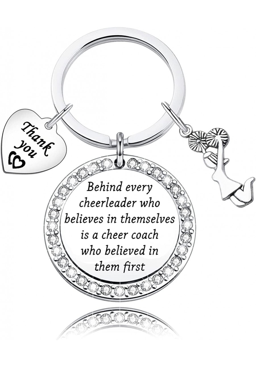 Cheer Coach Keychain Cheerleader Mom Keychain Cheer Coach Gift Cheerleading Coach Appreciation Gift $15.86 Pendants & Coins