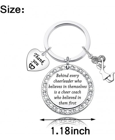 Cheer Coach Keychain Cheerleader Mom Keychain Cheer Coach Gift Cheerleading Coach Appreciation Gift $15.86 Pendants & Coins