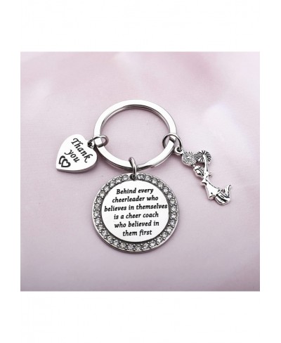 Cheer Coach Keychain Cheerleader Mom Keychain Cheer Coach Gift Cheerleading Coach Appreciation Gift $15.86 Pendants & Coins