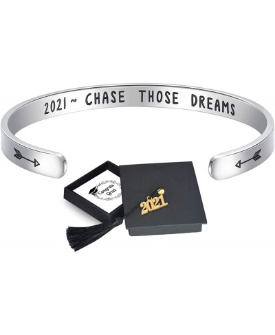 2023 Inspirational Graduation Gifts for Her Him - She Believe She Could so She Did Cuff Bracelet Graduation Cap Gift Box Card...