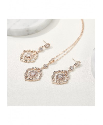 Wedding Jewelry for Bride Necklace and Earrings Jewelry Set Bridal Jewelry Set for Wedding Party Costume $20.87 Jewelry Sets