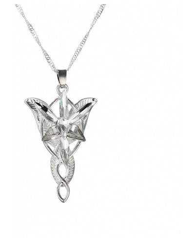Women's Rhodium Plated Arwen'S Evenstar Lord of The Rings Pendant $28.07 Jewelry Sets