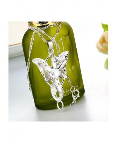 Women's Rhodium Plated Arwen'S Evenstar Lord of The Rings Pendant $28.07 Jewelry Sets