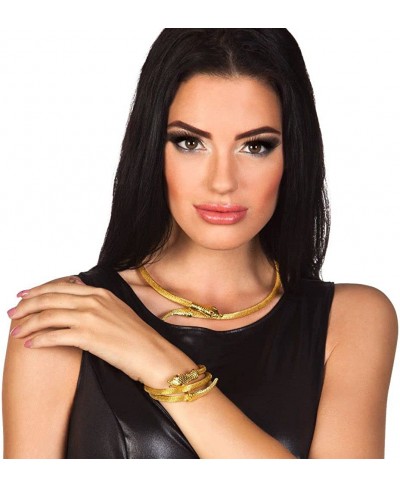 Snake Bracelet Serpent Necklace Ladies Ancient Egyptian Cleopatra Fancy Dress Costume Accessory $54.06 Chokers