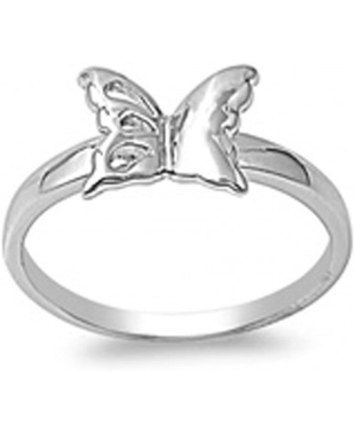 Cute Simple Small Butterfly Animal Ring New .925 Sterling Silver Band Sizes 4-12 $14.31 Bands