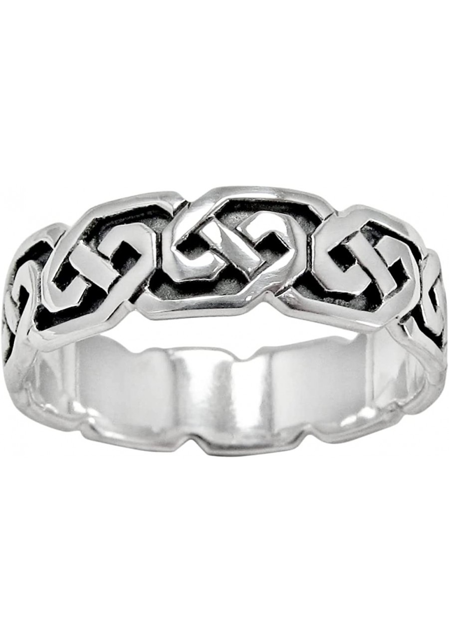 Sterling Silver Celtic Knot Band Ring (Sizes 4-15) $21.89 Bands