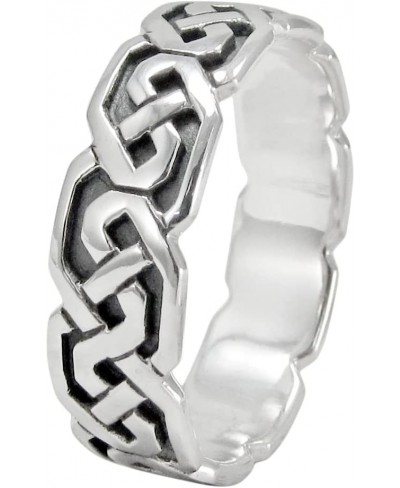 Sterling Silver Celtic Knot Band Ring (Sizes 4-15) $21.89 Bands