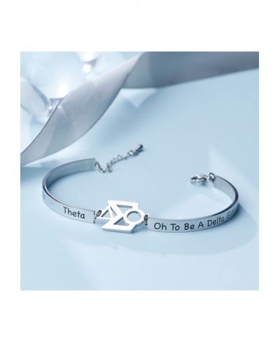 Delta Bracelet 1913 Sorority Greek Sorority Bracelet Inspired Greek Sorority Gift for Women(CBR) $21.16 Bangle