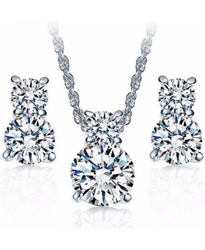 Double Love Earrings and Necklace Set $10.33 Jewelry Sets