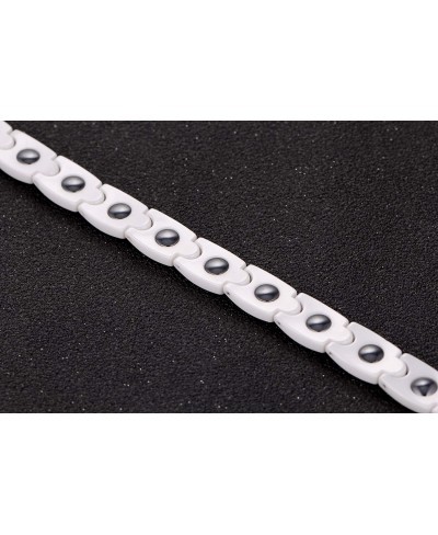 Women's White Tungsten Carbide Magnetic Bracelet in a Gift Box $14.40 Link