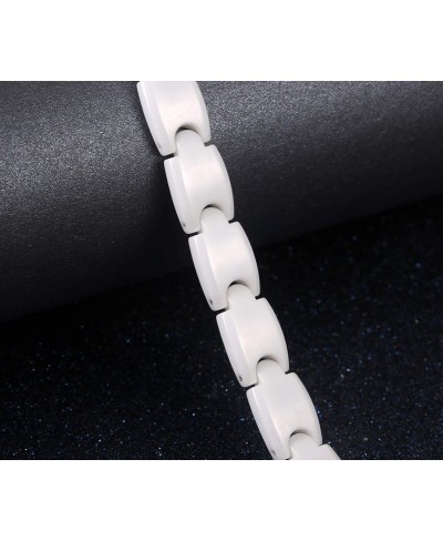 Women's White Tungsten Carbide Magnetic Bracelet in a Gift Box $14.40 Link