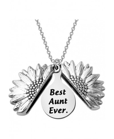 Aunt Gift Best Aunt Ever Sunflower Necklace Aunt Appreciation Jewelry Mother's Day Gift for Aunt from Niece Nephew Auntie to ...