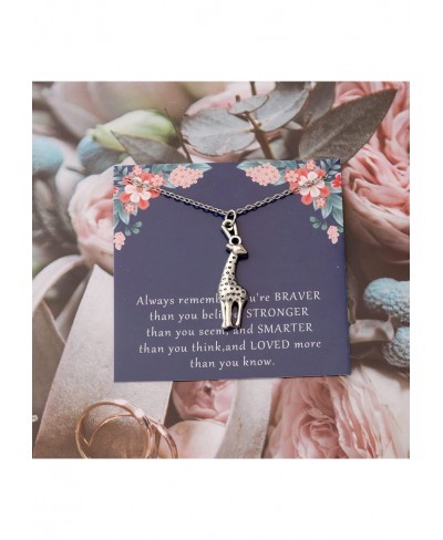 Giraffe Gift Giraffe Jewelry Always Remember You are Braver Stronger Smarter Than You Think Bracelet Giraffe Lovers Gift Anim...