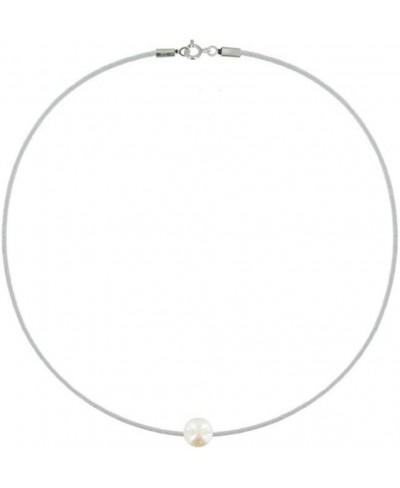 Necklace White Cultured Freshwater Pearl 8-9 mm - Classics $21.35 Chains