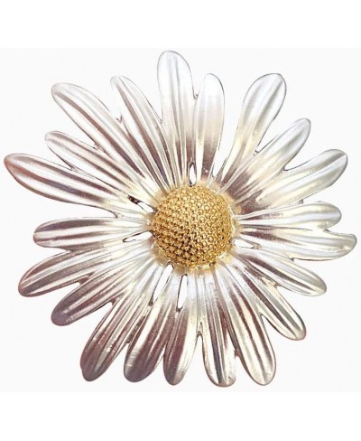 Elegant Vintage Metal Plant Flowers Daisy Brooch Women Brooch Pins Sweater Shawl Clips Brooches Wedding Decoration Flower Pin...