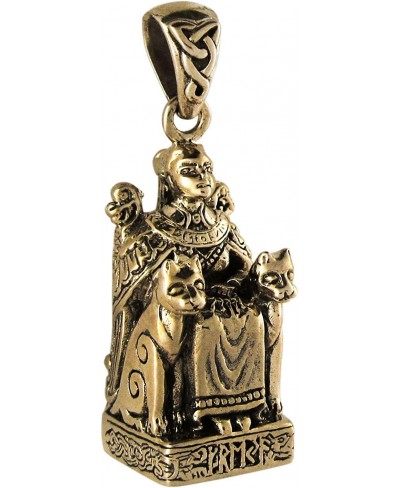 Bronze Norse Freya Goddess of Love Pendant $38.04 Pendants & Coins