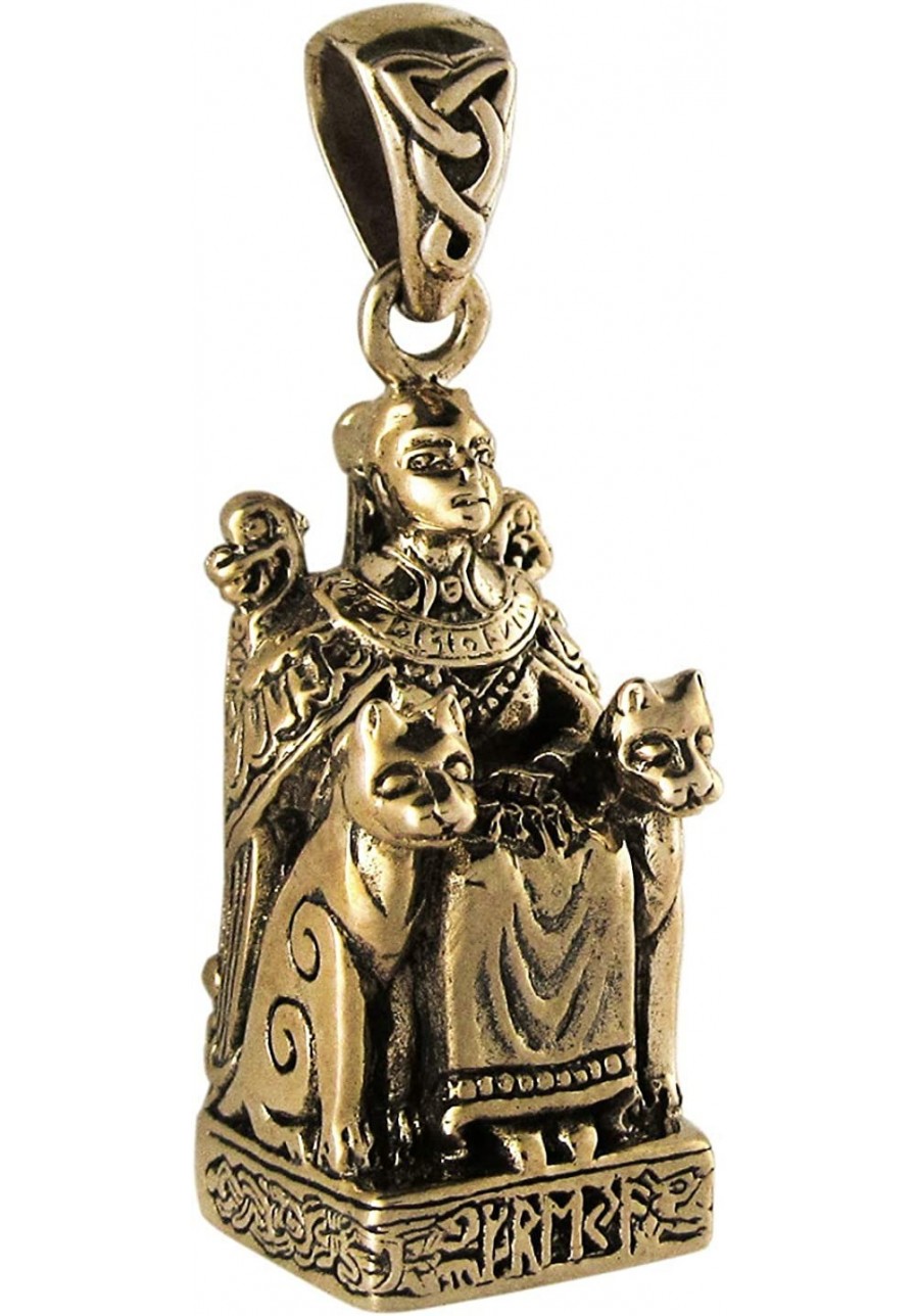 Bronze Norse Freya Goddess of Love Pendant $38.04 Pendants & Coins