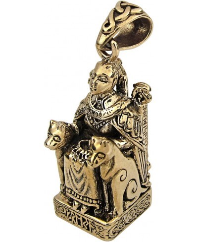 Bronze Norse Freya Goddess of Love Pendant $38.04 Pendants & Coins