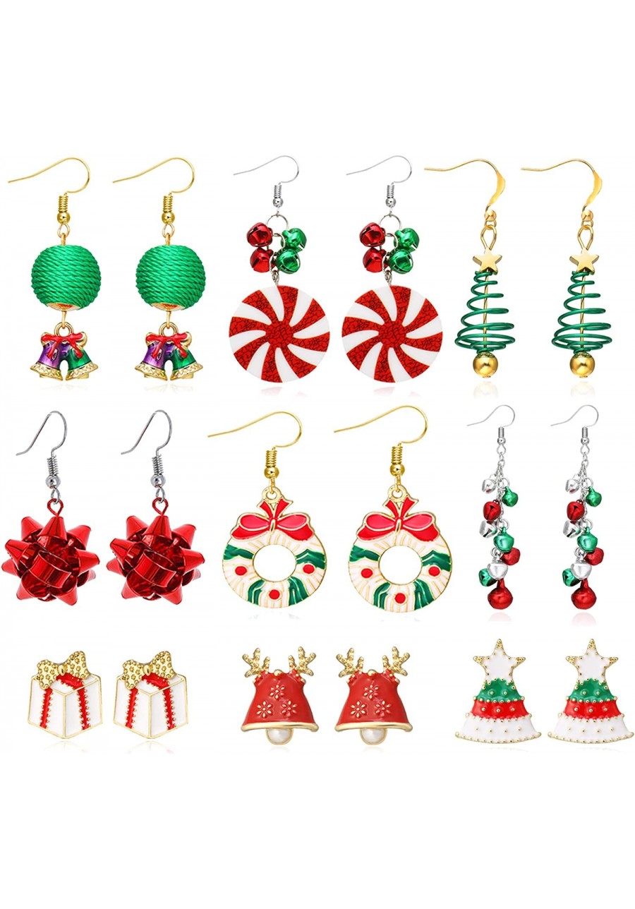 Christmas Earrings for Women Christmas Tree Bells Drop Dangle Earrings Holiday Earrings Xmas Jewelry… $9.85 Drop & Dangle