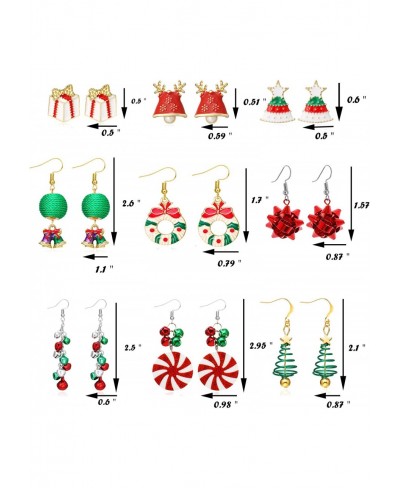 Christmas Earrings for Women Christmas Tree Bells Drop Dangle Earrings Holiday Earrings Xmas Jewelry… $9.85 Drop & Dangle