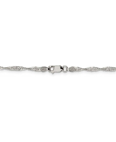 Sterling Silver Singapore Chain Necklace or Bracelet $30.17 Chains