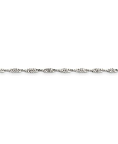 Sterling Silver Singapore Chain Necklace or Bracelet $30.17 Chains