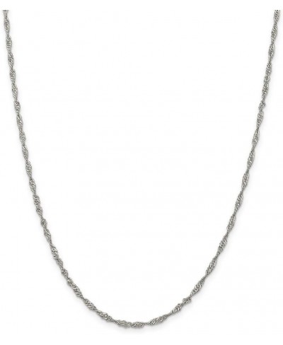 Sterling Silver Singapore Chain Necklace or Bracelet $30.17 Chains