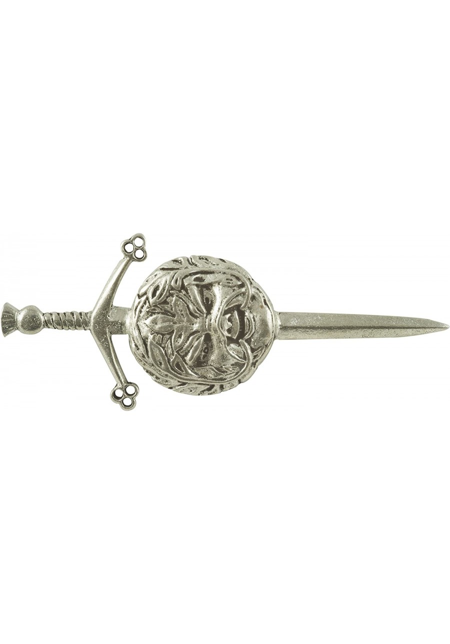 Greenman Targe Kilt Pin - Solid Pewter $24.93 Brooches & Pins