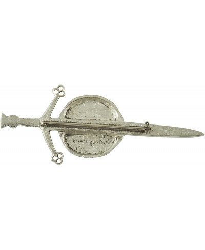 Greenman Targe Kilt Pin - Solid Pewter $24.93 Brooches & Pins