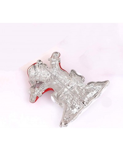 Christmas Brooch Pins - Festival Xmas Brooches with Crystal for Women and Girls Cute Statement Christmas Party Pin Jewelry (R...