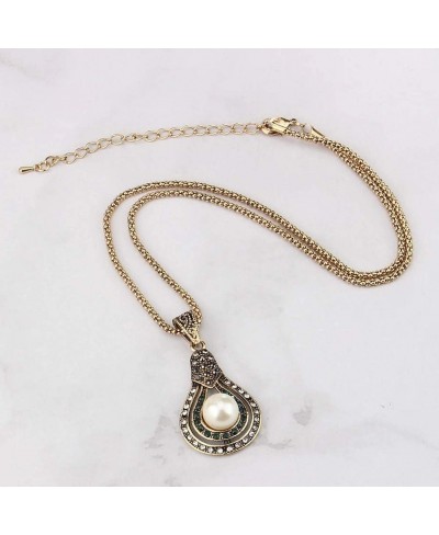 jewelry set delicate necklaces Vintage gems and pearl jewelry Women's bridal wedding jewelry $18.10 Jewelry Sets