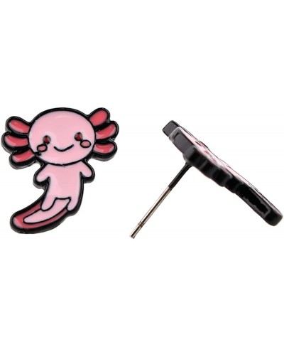 Axolotl Stud Earrings Anime Cartoon Metal Earrings Gifts for woman girl $11.18 Stud