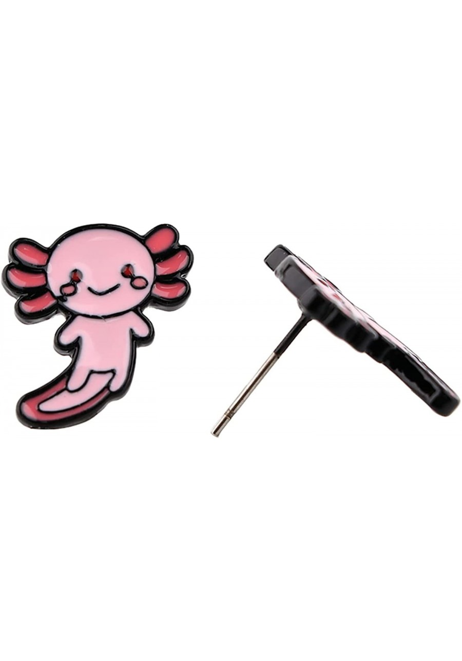 Axolotl Stud Earrings Anime Cartoon Metal Earrings Gifts for woman girl $11.18 Stud