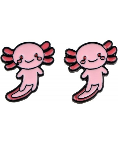 Axolotl Stud Earrings Anime Cartoon Metal Earrings Gifts for woman girl $11.18 Stud