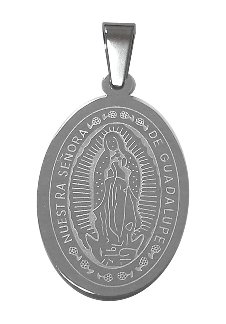 Catholic - Big Oval Virgen de Guadalupe - Medalla - Guadalupe Medal - 35 MM X 20 MM $10.91 Pendants & Coins