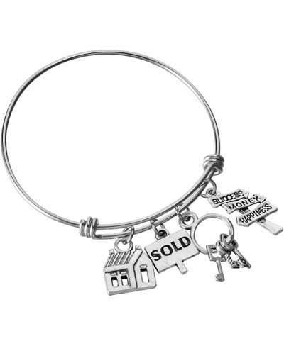 Realtor Gifts for Women Real Estate Agent Charm Bracelet Realtor Realtor Graduation Jewelry Gifts $8.07 Bangle